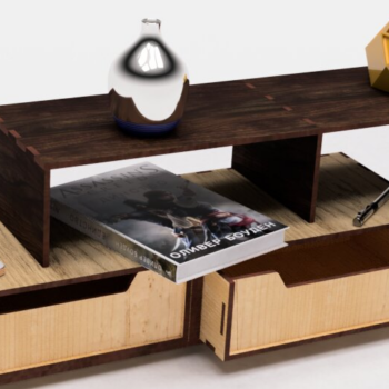 Intra απο ξύλο plywood 3mm-4mm πάχος – Ράφι με συρτάρια για επιτραπέζια Δίασταση  20x20 cm INTRAFABR-115011391 - Image 5