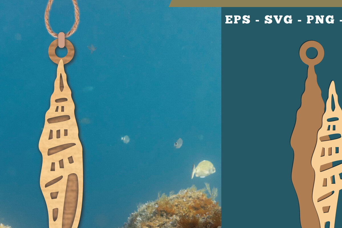 Intra απο ξύλο plywood 3mm-4mm πάχος – Στολίδι κοπής με λέιζερ Shell 5 Δίασταση  20x20 cm INTRAFABR-112012916