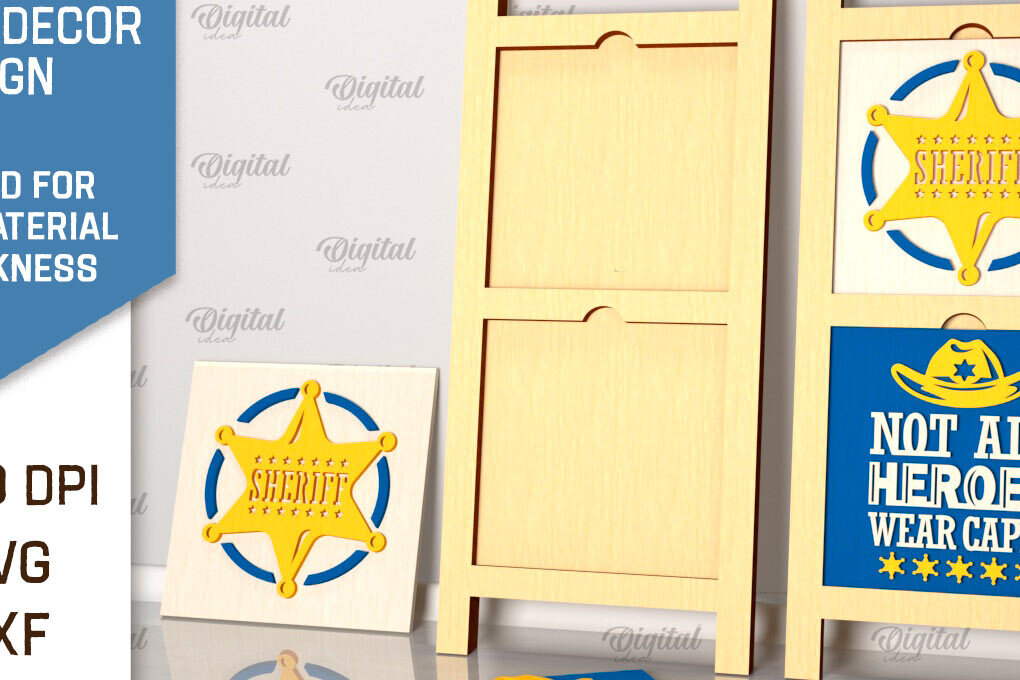 Intra απο ξύλο plywood 3mm-4mm πάχος – Σημάδι Σερίφη. Επαγγελματική Δίασταση  20x20 cm INTRAFABR-102036293