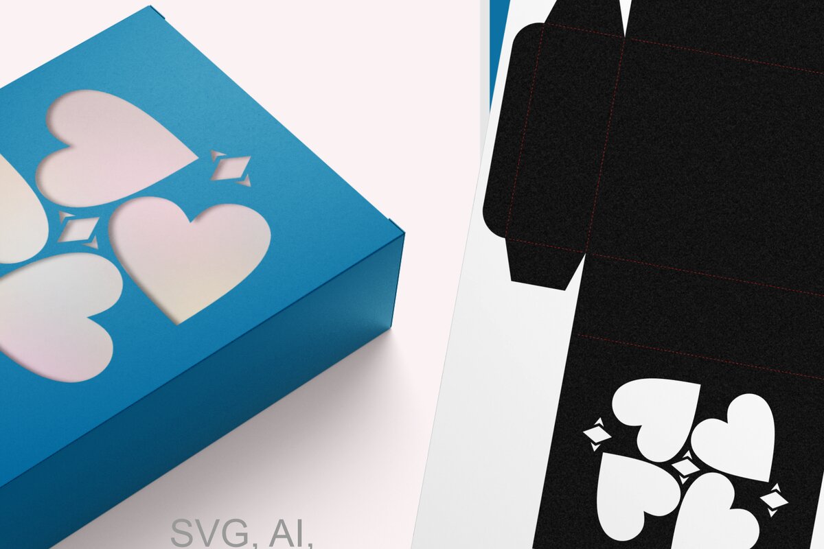 Intra απο ξύλο plywood 3mm-4mm πάχος – Πρότυπο ορθογώνιου κιβωτίου λαμπερών καρδιών Δίασταση  20x20 cm INTRAFABR-56458873