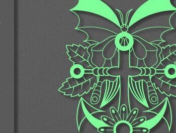 Intra απο ξύλο plywood 3mm-4mm πάχος – Ship Anchor. Δίασταση 20x20 cm INTRAFABR-39313329 - Image 1