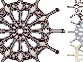 Intra απο ξύλο plywood 3mm-4mm πάχος – Τροχός πλοίου Ναυτική 3D Δίασταση 20x20 cm INTRAFABR-34875034 - Image 4