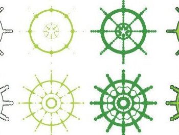 Intra απο ξύλο plywood 3mm-4mm πάχος – Τροχός πλοίου Ναυτική 3D Δίασταση 20x20 cm INTRAFABR-34886349 - Image 4