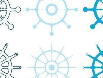 Intra απο ξύλο plywood 3mm-4mm πάχος – Τροχός πλοίου Ναυτική 3D Δίασταση 20x20 cm INTRAFABR-34886366 - Image 2