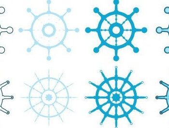 Intra απο ξύλο plywood 3mm-4mm πάχος – Τροχός πλοίου Ναυτική 3D Δίασταση 20x20 cm INTRAFABR-34886366 - Image 3