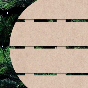 Intra απο ξύλο plywood 3mm-4mm πάχος – Αρχεία αποκοπής λέιζερ Shiplap Circle. Δίασταση  20x20 cm INTRAFABR-20596083 - Image 2