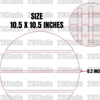 Intra απο ξύλο plywood 3mm-4mm πάχος – Αρχεία αποκοπής λέιζερ Shiplap Circle. Δίασταση  20x20 cm INTRAFABR-20596083 - Image 6