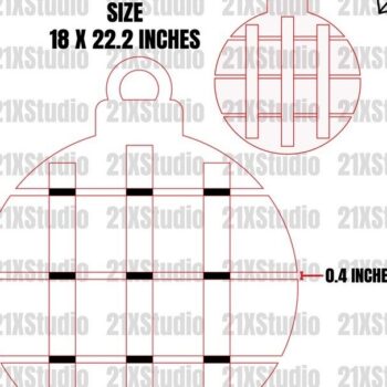 Intra απο ξύλο plywood 3mm-4mm πάχος – Αρχεία αποκοπής λέιζερ Shiplap Circle. Δίασταση  20x20 cm INTRAFABR-20595746 - Image 5