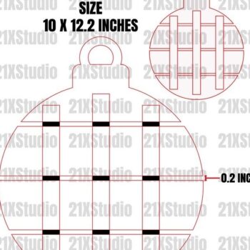 Intra απο ξύλο plywood 3mm-4mm πάχος – Αρχεία αποκοπής λέιζερ Shiplap Circle. Δίασταση  20x20 cm INTRAFABR-20595746 - Image 6