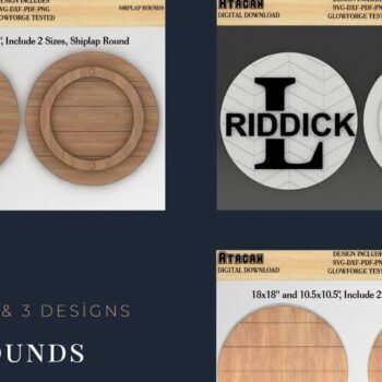 Intra απο ξύλο plywood 3mm-4mm πάχος – Shiplap Round Glowforge Score Lines Δίασταση  20x20 cm INTRAFABR-41728933 - Image 1