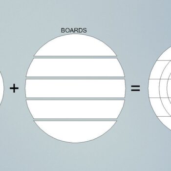 Intra απο ξύλο plywood 3mm-4mm πάχος – Shiplap Round Glowforge Score Lines Δίασταση  20x20 cm INTRAFABR-41728933 - Image 5
