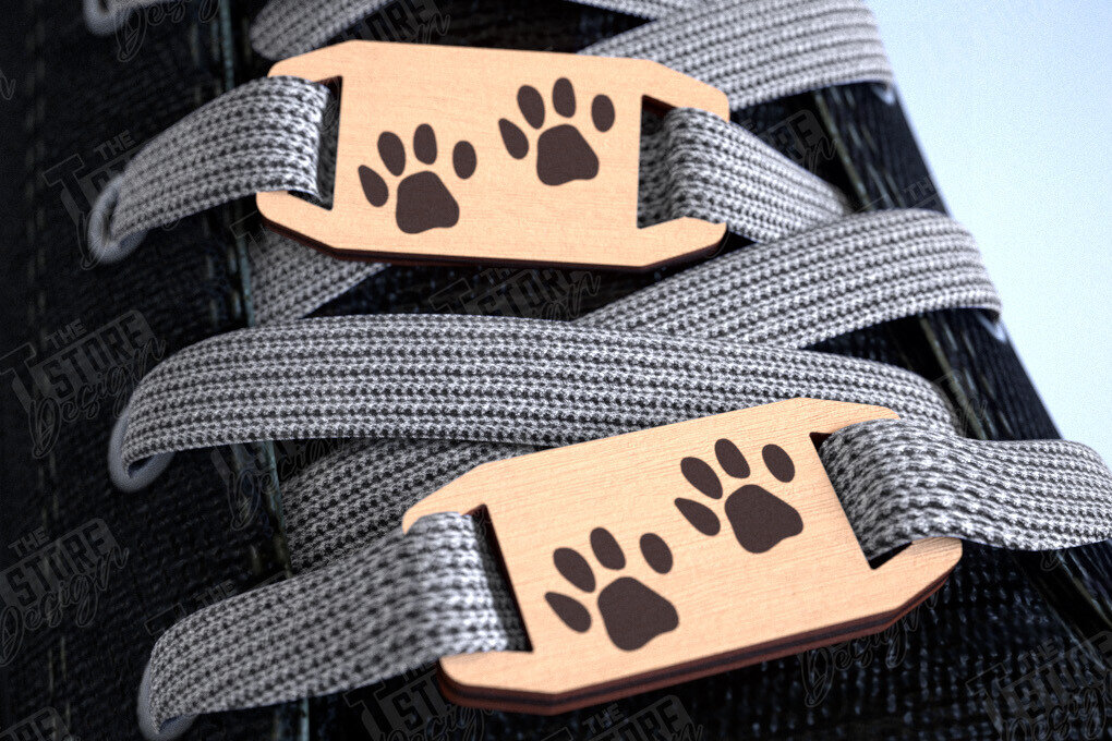 Intra απο ξύλο plywood 3mm-4mm πάχος – Γούρια με δαντέλα παπουτσιών | Αξεσουάρ παπουτσιών |CNC Δίασταση  20x20 cm INTRAFABR-113986108