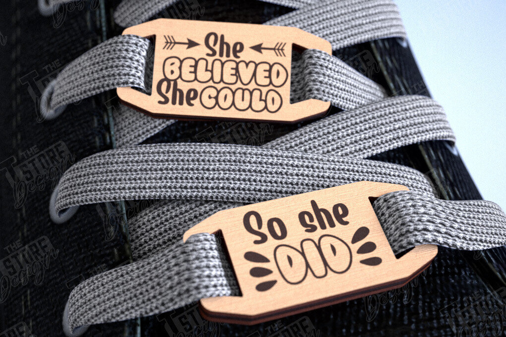 Intra απο ξύλο plywood 3mm-4mm πάχος – Γούρια με δαντέλα παπουτσιών | Αξεσουάρ παπουτσιών |CNC Δίασταση  20x20 cm INTRAFABR-113985949