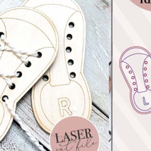 Intra απο ξύλο plywood 3mm-4mm πάχος – Παπούτσια Δαντέλα Practice Δίασταση  20x20 cm INTRAFABR-72244527