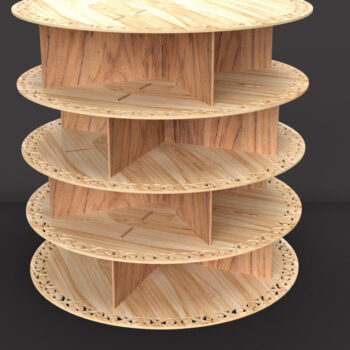 Intra απο ξύλο plywood 3mm-4mm πάχος – Ράφι παπουτσιών για / ράφι παπουτσιών Δίασταση  20x20 cm INTRAFABR-73783964 - Image 1