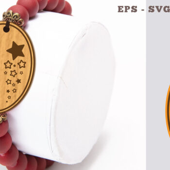 Intra απο ξύλο plywood 3mm-4mm πάχος – Βραχιόλι Shooting Star 2 Δίασταση 20x20 cm INTRAFABR-104775443 - Image 1