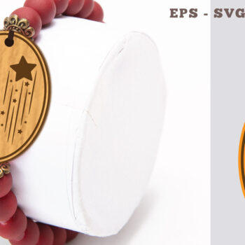 Intra απο ξύλο plywood 3mm-4mm πάχος – Βραχιόλι Shooting Star 3 Δίασταση 20x20 cm INTRAFABR-104775486 - Image 1