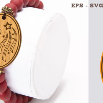 Intra απο ξύλο plywood 3mm-4mm πάχος – Βραχιόλι Shooting Star 4 Δίασταση 20x20 cm INTRAFABR-104775527 - Image 1