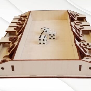 Intra απο ξύλο plywood 3mm-4mm πάχος – Shut the Box Game, File. Δίασταση 20x20 cm INTRAFABR-32172166 - Image 5