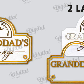 Intra απο ξύλο plywood 3mm-4mm πάχος – Σημάδι. Πινακίδα γκαράζ του παππού Δίασταση 20x20 cm INTRAFABR-114319107 - Image 2