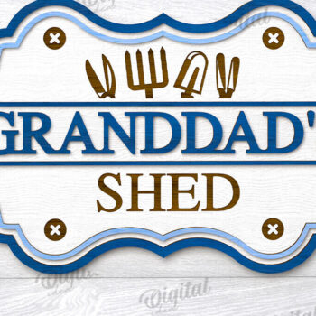 Intra απο ξύλο plywood 3mm-4mm πάχος – Σημάδι. Σημάδι για το υπόστεγο του παππού Δίασταση 20x20 cm INTRAFABR-114318984 - Image 1