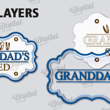 Intra απο ξύλο plywood 3mm-4mm πάχος – Σημάδι. Σημάδι για το υπόστεγο του παππού Δίασταση 20x20 cm INTRAFABR-114318984 - Image 2