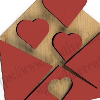 Intra απο ξύλο plywood 3mm-4mm πάχος – Σιλουέτες για την ημέρα της αγάπης Δίασταση  20x20 cm INTRAFABR-30487421 - Image 10