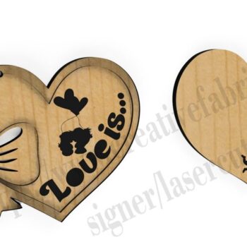 Intra απο ξύλο plywood 3mm-4mm πάχος – Σιλουέτες για την ημέρα της αγάπης Δίασταση  20x20 cm INTRAFABR-30487421 - Image 11