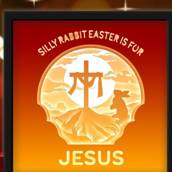 Intra απο ξύλο plywood 3mm-4mm πάχος – Το Silly Rabbit Easter είναι για τον Ιησού Δίασταση 20x20 cm INTRAFABR-27703651 - Image 1