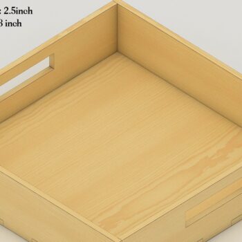 Intra απο ξύλο plywood 3mm-4mm πάχος – Απλός επίπεδος δίσκος σερβιρίσματος, Ξύλινος δίσκος Δίασταση  20x20 cm INTRAFABR-40162116 - Image 1