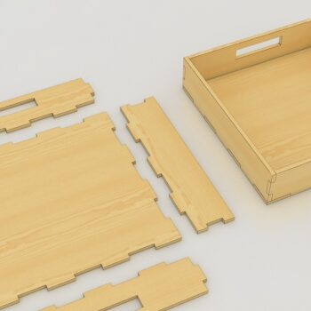 Intra απο ξύλο plywood 3mm-4mm πάχος – Απλός επίπεδος δίσκος σερβιρίσματος, Ξύλινος δίσκος Δίασταση  20x20 cm INTRAFABR-40162116 - Image 2
