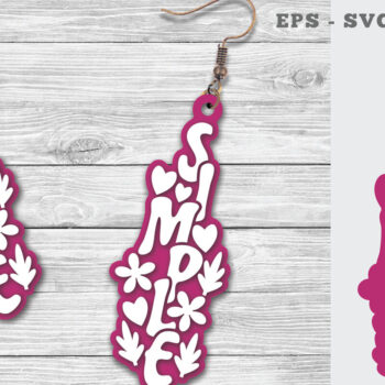 Intra απο ξύλο plywood 3mm-4mm πάχος – Απλά σκουλαρίκια κοπής με λέιζερ Δίασταση 5x5 cm INTRAFABR-111698070 - Image 1