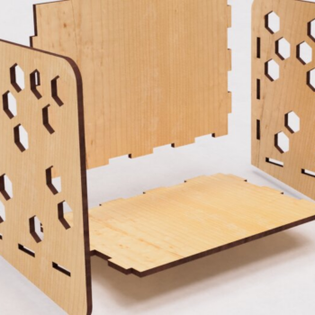 Intra απο ξύλο plywood 3mm-4mm πάχος – Απλό αρχείο κοπής με λέιζερ σε επιτραπέζια βιβλιοθήκη Δίασταση 20x20 cm INTRAFABR-118216025 - Image 3