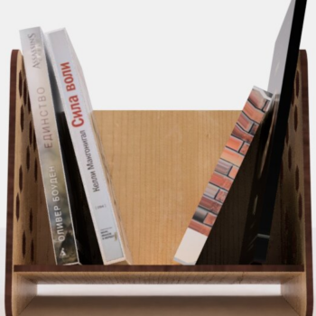 Intra απο ξύλο plywood 3mm-4mm πάχος – Απλό αρχείο κοπής με λέιζερ σε επιτραπέζια βιβλιοθήκη Δίασταση 20x20 cm INTRAFABR-118216025 - Image 5