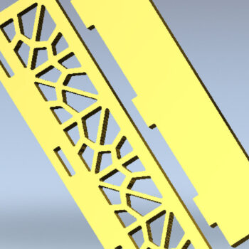 Intra απο ξύλο plywood 3mm-4mm πάχος – Απλή παραδοσιακή κοπή CNC Δίασταση  20x20 cm INTRAFABR-123291933 - Image 2