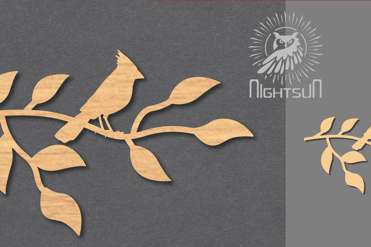 Intra απο ξύλο plywood 3mm-4mm πάχος – Διακόσμηση Single Bird1 Δίασταση  20x20 cm INTRAFABR-116549645