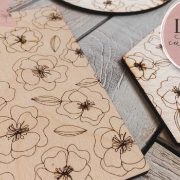 Intra απο ξύλο plywood 3mm-4mm πάχος – Πακέτο λουλουδιών μονόγραμμων Δίασταση  20x20 cm INTRAFABR-70851062 - Image 3