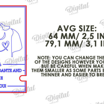 Intra απο ξύλο plywood 3mm-4mm πάχος – Sister Bracelet Holder Cut Laser Δίασταση 20x20 cm INTRAFABR-119198253 - Image 2