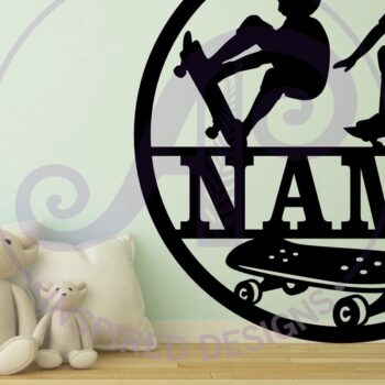 Intra απο ξύλο plywood 3mm-4mm πάχος – Skateboarder Ανδρικό Σήμα Laser Δίασταση 20x20 cm INTRAFABR-94029285 - Image 2