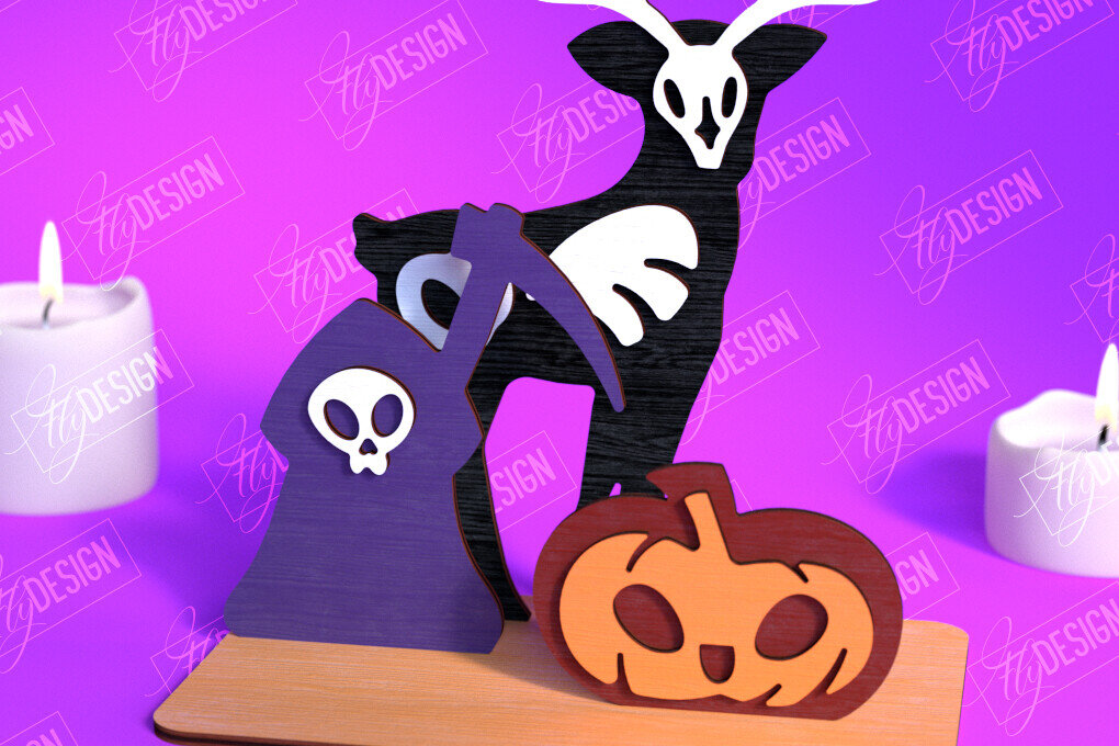 Intra απο ξύλο plywood 3mm-4mm πάχος – Skeleton Animals Shelf Sitter | Αρχείο CNC Δίασταση  20x20 cm INTRAFABR-102240071