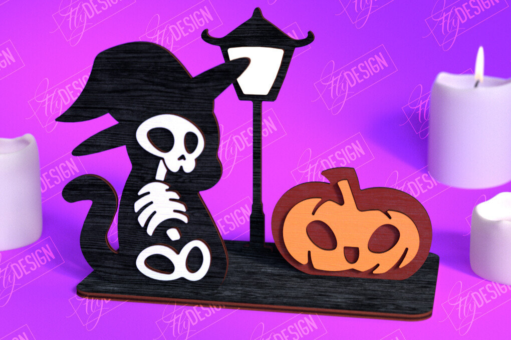 Intra απο ξύλο plywood 3mm-4mm πάχος – Skeleton Animals Shelf Sitter | Αρχείο CNC Δίασταση  20x20 cm INTRAFABR-102240054