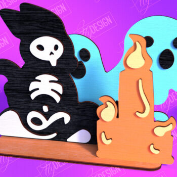 Intra απο ξύλο plywood 3mm-4mm πάχος – Skeleton Animals Shelf Sitters Bundle Δίασταση  20x20 cm INTRAFABR-102240258 - Image 2