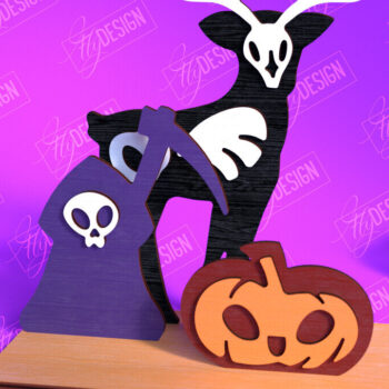 Intra απο ξύλο plywood 3mm-4mm πάχος – Skeleton Animals Shelf Sitters Bundle Δίασταση  20x20 cm INTRAFABR-102240258 - Image 4