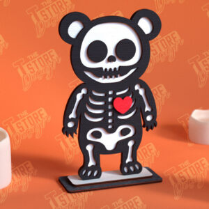 Intra απο ξύλο plywood 3mm-4mm πάχος – Skeleton Bear Shelf Sitter | Αρχείο CNC Δίασταση  20x20 cm INTRAFABR-102240241