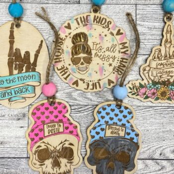 Intra απο ξύλο plywood 3mm-4mm πάχος – Πακέτο Skeleton Car Charm Laser Δίασταση  20x20 cm INTRAFABR-59793204 - Image 1