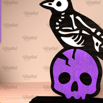 Intra απο ξύλο plywood 3mm-4mm πάχος – Skeleton Shelf Sitters Design Δίασταση  40x30 cm INTRAFABR-105218678 - Image 1