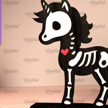 Intra απο ξύλο plywood 3mm-4mm πάχος – Skeleton Shelf Sitters Design Δίασταση  40x30 cm INTRAFABR-105218227 - Image 1