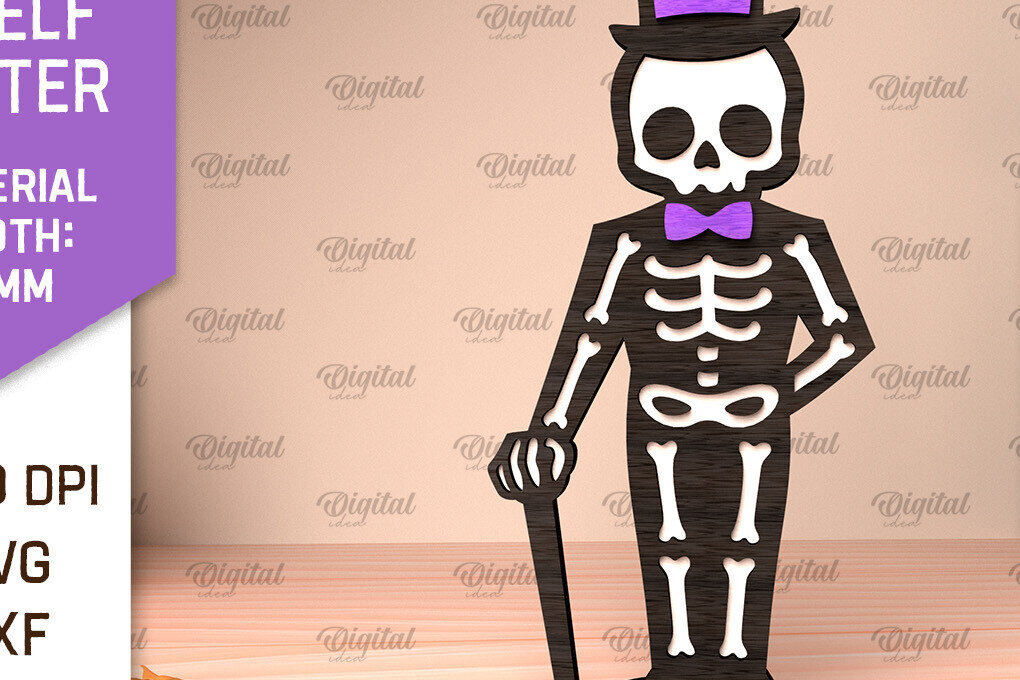 Intra απο ξύλο plywood 3mm-4mm πάχος – Skeleton Shelf Sitters Design Δίασταση  40x30 cm INTRAFABR-105217890