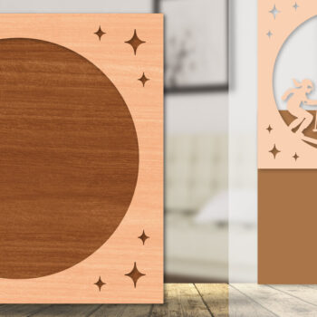 Intra απο ξύλο plywood 3mm-4mm πάχος – Κορνίζα φωτογραφιών με σκι Δίασταση  20x20 cm INTRAFABR-113174221 - Image 1