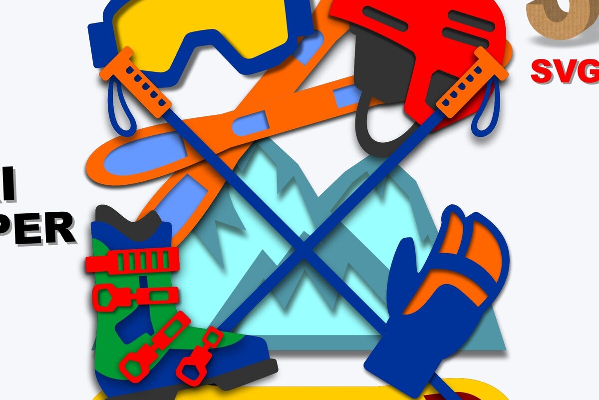 Intra απο ξύλο plywood 3mm-4mm πάχος – Ski Topper 3D Δίασταση  20x20 cm INTRAFABR-101640780